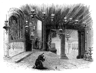 A betlehemi Születés-kápolna belseje, 1888 alkotó: Unbekannt