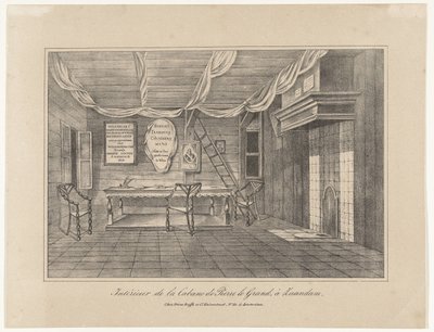 A zaandami Péter cár ház belseje, 1697, XIX. század közepe alkotó: Unbekannt