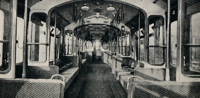 A legújabb típusú metróbusz belseje, 1926 alkotó: Unbekannt