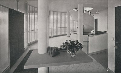 A Poissy-i villa belseje, 1933 alkotó: Unbekannt