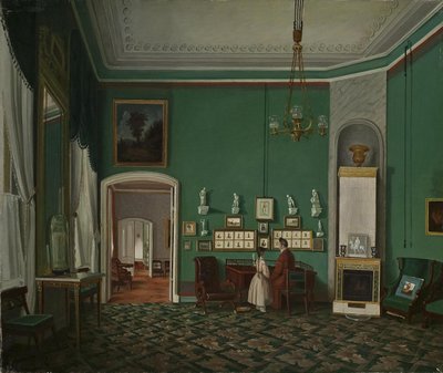 Belső enfiláddal, 1830-as évek alkotó: Unbekannt