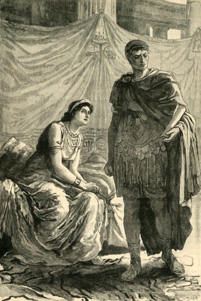 Interjú Octavianus és Kleopátra között, 1890. alkotó: Unbekannt