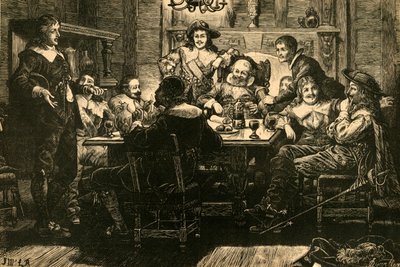 Randolph bemutatása Ben Jonsonnak a Devil Tavernben, 1897. alkotó: Unbekannt