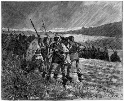 Az alánok vagy vizigótok inváziója, Gallia, V. század eleje 1882-1884 alkotó: Unbekannt