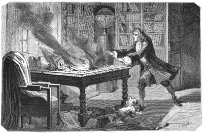 Isaac Newton angol tudós és matematikus, 1874 alkotó: Unbekannt