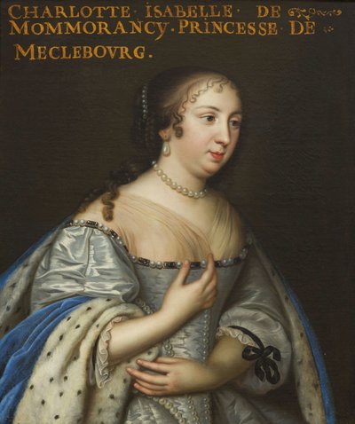 Isabelle Angélique de Montmorency 1627-1695, Mecklenburg-Schwerin hercegné, 1665 körül. alkotó: Unbekannt