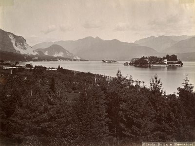 Isola dei Pescatori halászok szigete, Maggiore-tó, Olaszország, 1890 alkotó: Unbekannt