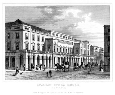 Olasz Operaház, Haymarket, Westminster, London, 18. század vége – 19. század eleje alkotó: Unbekannt