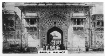 Jaipur-palota, India, 1925 alkotó: Unbekannt