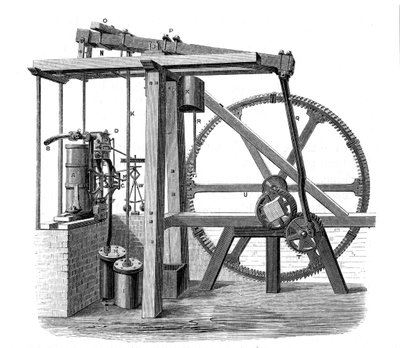 James Watts gőzgép prototípus Old Bess, c1778 alkotó: Unbekannt