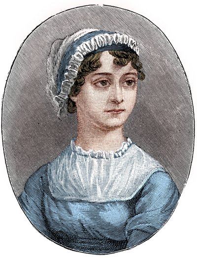 Jane Austen 1775-1817, angol regényíró alkotó: Unbekannt