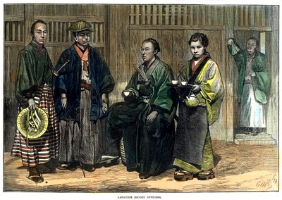 Japán kísérőtisztek, 1874 alkotó: Unbekannt