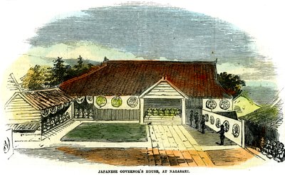 Japán kormányzói ház Nagaszakiban, Japánban, 1855 alkotó: Unbekannt