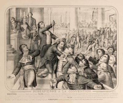 Jean-Lambert Tallien a 9. Thermidor... Nemzeti Konvent tribünjén, 1794. alkotó: Unbekannt
