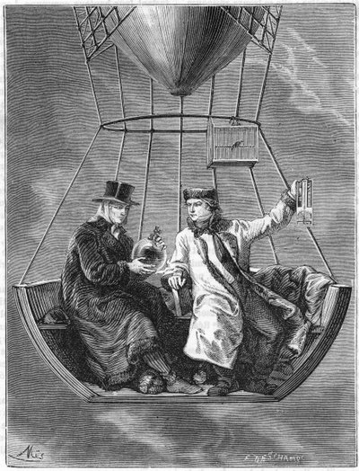 Jean Baptiste Biot és Joseph Louis Gay-Lussac francia tudósok, 1804 1870 alkotó: Unbekannt