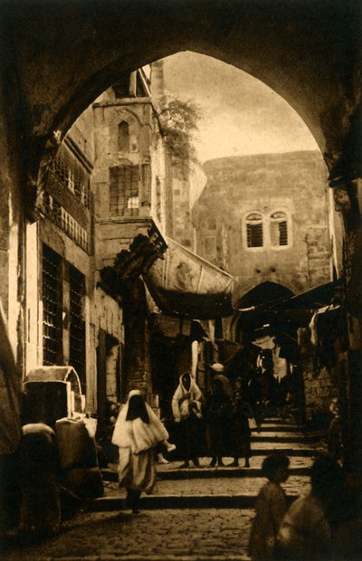 Jeruzsálem – David Street, c1918-c1939. alkotó: Unbekannt
