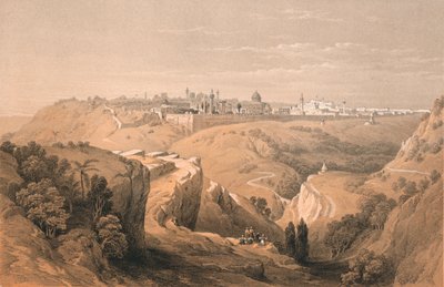 Jeruzsálem a Betániába vezető úttól, 1855. alkotó: Unbekannt