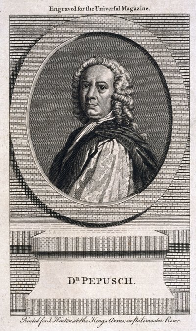 Johann Christoph Pepusch német zeneszerző és zeneteoretikus, 1725 körül alkotó: Unbekannt