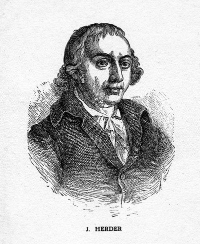Johann Gottfried von Herder német költő, kritikus, teológus és filozófus, XIX. alkotó: Unbekannt