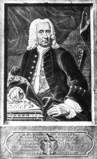 Johann Heinrich Schulze, a fotográfia német anticipátora, 1710 körül alkotó: Unbekannt