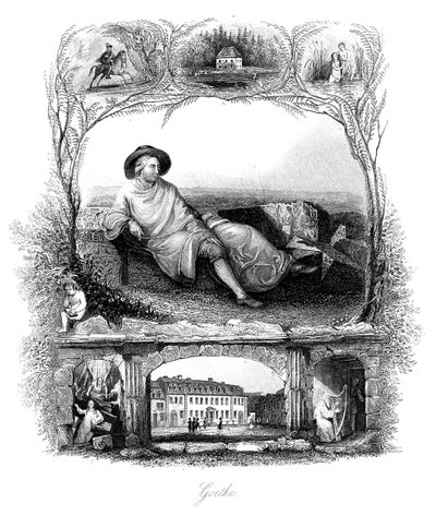 Johann Wolfgang von Goethe német költő, drámaíró és tudós, XIX alkotó: Unbekannt