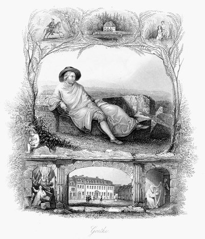 Johann Wolfgang von Goethe német költő, drámaíró és tudós, 1860 körül alkotó: Unbekannt