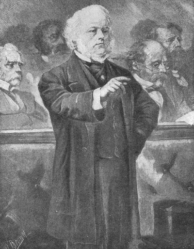 John Bright beszél az alsóházban, 1880-as évek, 1901. alkotó: Unbekannt