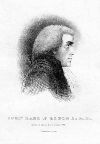 John Scott 1751-1838, Eldon 1. grófja, Nagy-Britannia főkancellárja, 19. század alkotó: Unbekannt