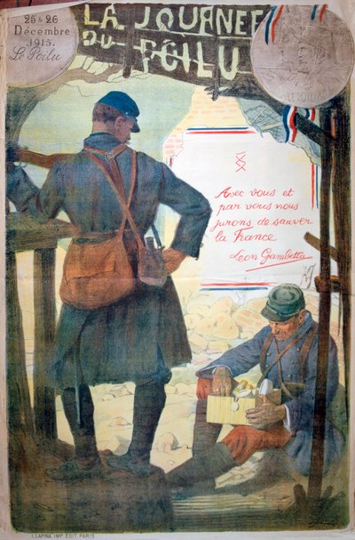 Hairy Day 1915. december 25. és 26., francia első világháborús plakát, 1915. alkotó: Unbekannt