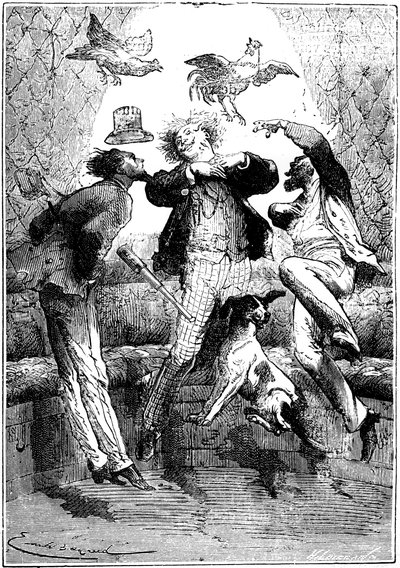 Jules Verne 1828-1905 a Hold körül, 1865 alkotó: Unbekannt