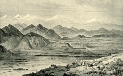 Kabul, Északra nézve a Beni Hissar-i brit tábor feletti dombról, 1879. október 8., 1901. alkotó: Unbekannt