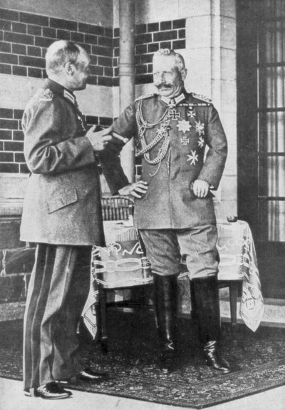 Vilmos német császár és III. Frederick Augustus szász császár, 1918. június alkotó: Unbekannt
