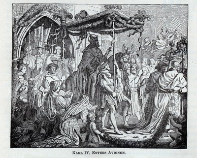 IV. Károly belép Avignonba, 1882 alkotó: Unbekannt