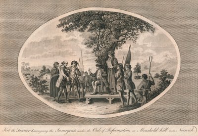 Ketts Rebellion, Norfolk, 1549 1793 alkotó: Unbekannt