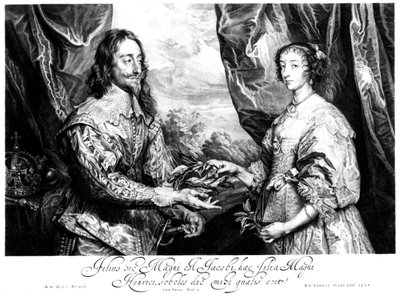 I. Károly király 1600-1649 és Henrietta Mária királyné 1609-1669 alkotó: Unbekannt