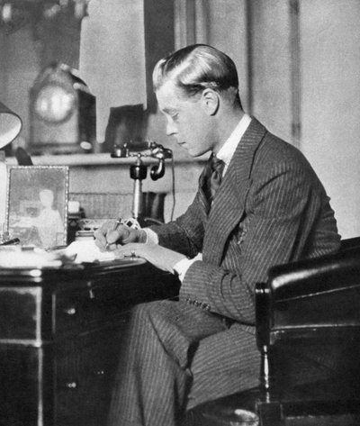 VIII. Edward király munka közben, 1936 alkotó: Unbekannt