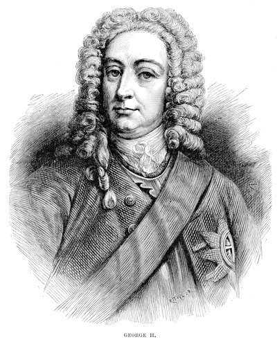 II. György király 1683-1760 Nagy-Britannia és Írország királya, Hannover választófejedelme 1727-től alkotó: Unbekannt