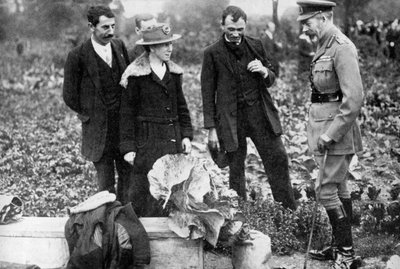 V. György király megcsodálja a londoni Clapham Common területeit, 1910-es és 1920-as évek között, 1936 alkotó: Unbekannt