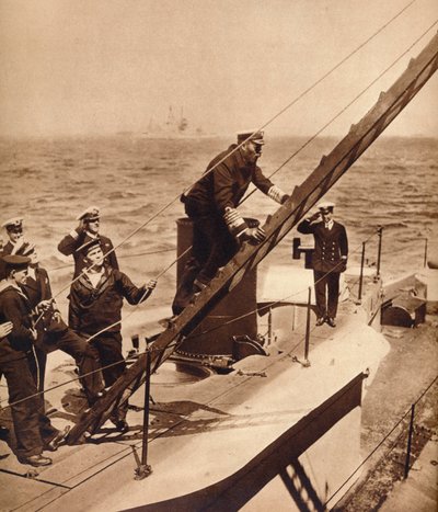 V. György király vízen a haditengerészetével, 1910-es évek 1935 alkotó: Unbekannt