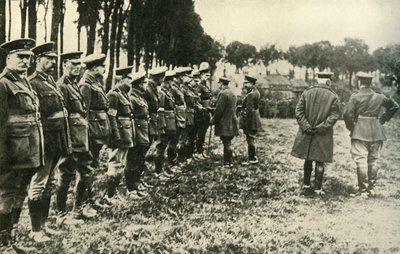 V. György király meglátogatja a szövetséges erőket a frontvonalon, első világháború, 1915, c1920. alkotó: Unbekannt