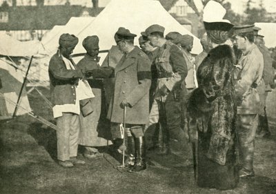 György király és Mária királyné sebesült katonákat látogat meg, Első világháború, 1915, 1920 c. alkotó: Unbekannt