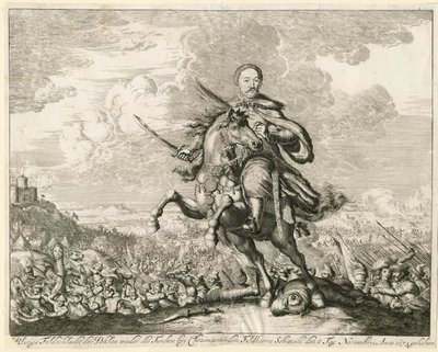 III. Sobieski János király a khotyni csatában 1673. november 11-én alkotó: Unbekannt