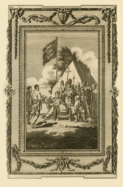 János király aláírta a Magna Chartát, 1215. június 5-én, 1783. alkotó: Unbekannt