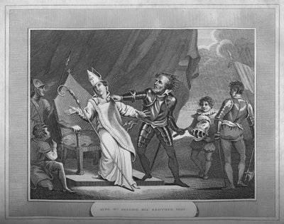 Vilmos király megragadja testvérét, Odot, 1838 alkotó: Unbekannt