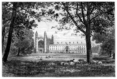 Kings College, Cambridge, 1900 alkotó: Unbekannt