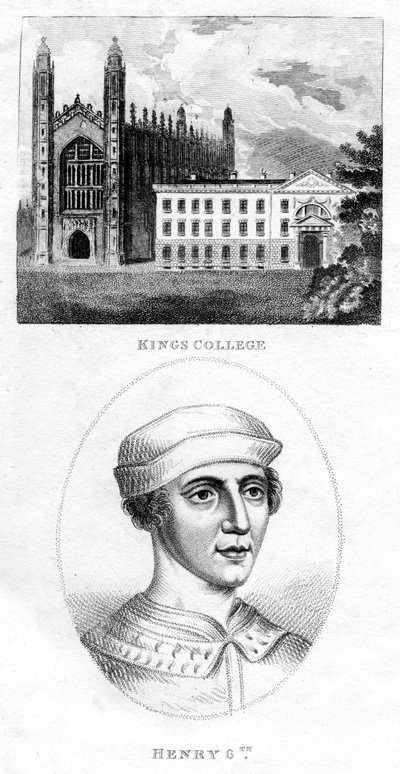 Kings College, Cambridge és Henry VI, 1801 alkotó: Unbekannt