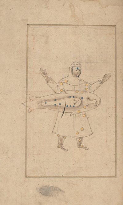 Kitab suwar al-kawakib al-thabita Al-Szufi állócsillagainak képeinek könyve, 18. század. alkotó: Unbekannt