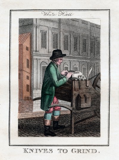 Kések a csiszoláshoz, Whitehall, London, 1805 alkotó: Unbekannt