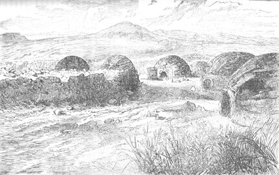 Kraal, ahol Louis Napóleon herceg és csapata leszállt a nyeregből, és rálőttek, 1880 alkotó: Unbekannt