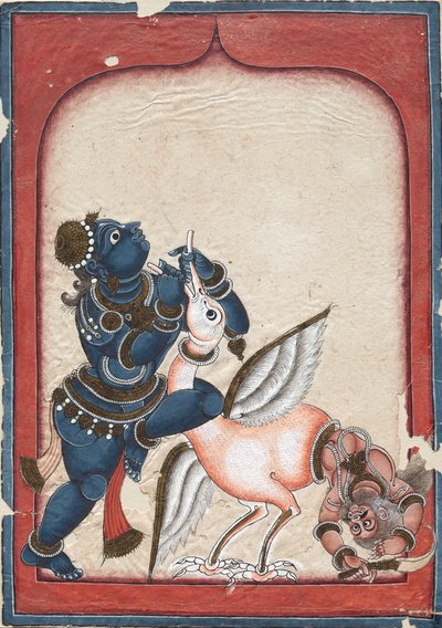 Krishna Vanquishing Clean, 1700-as évek vége. alkotó: Unbekannt